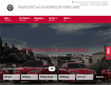 Tablet Screenshot of alfaromeousaofkirkland.com